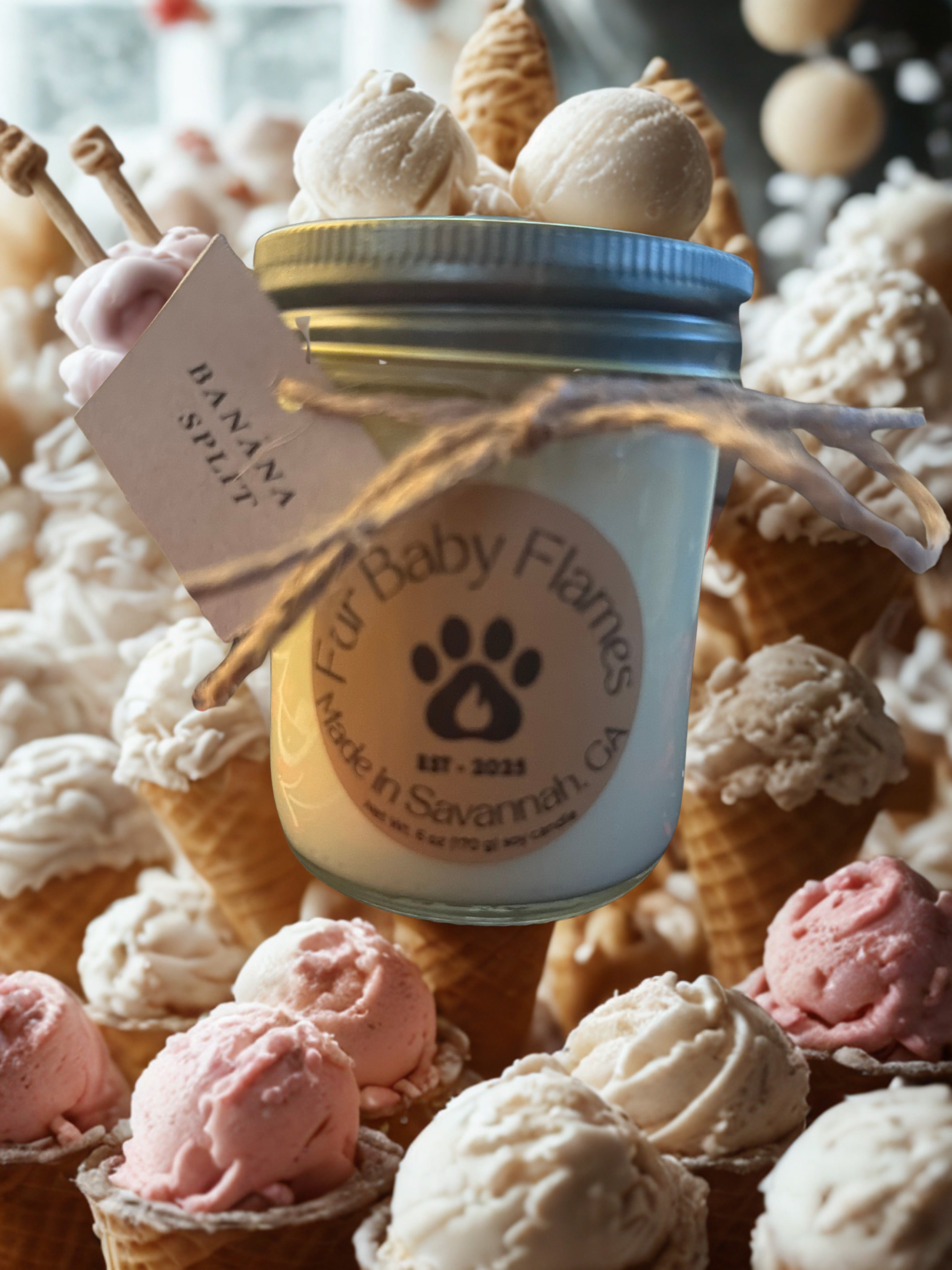 Banana Split Handcrafted Soy Candle | 6 oz