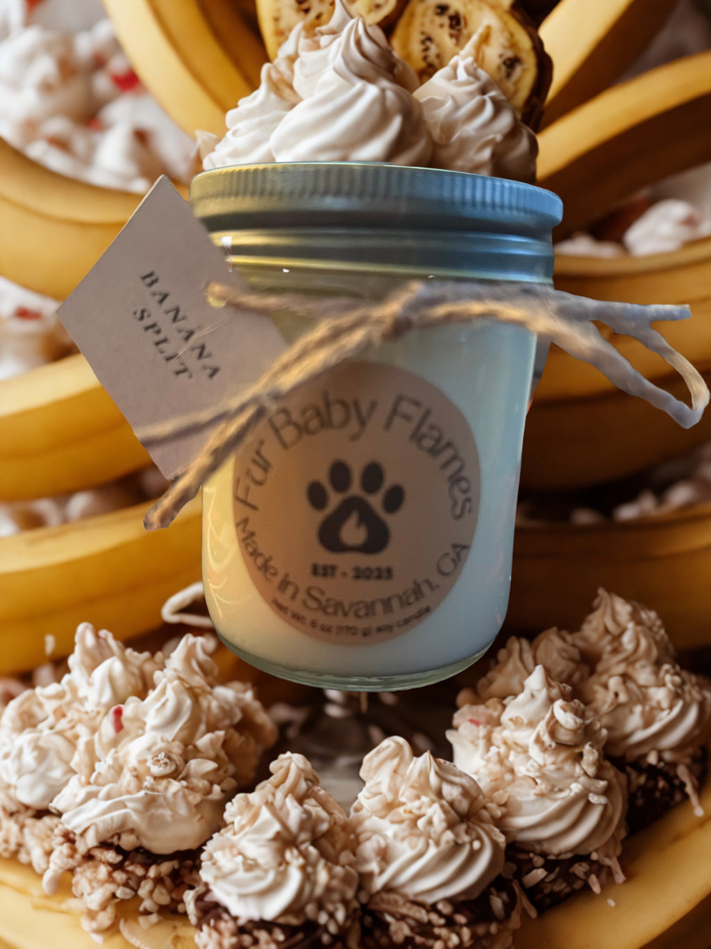 Banana Split Handcrafted Soy Candle | 6 oz