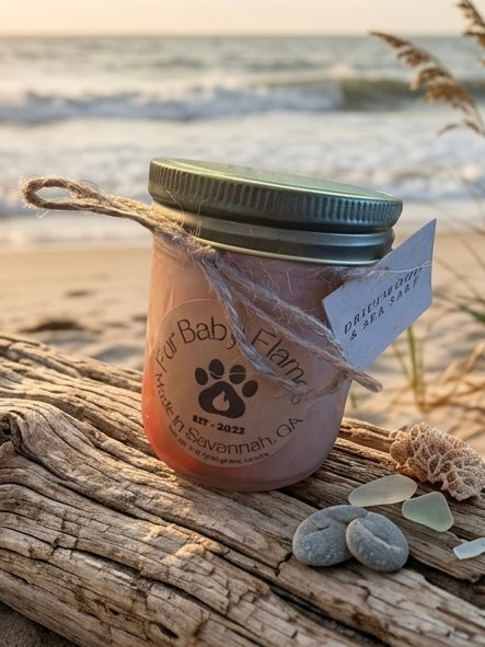 Driftwood & Sea Salt Handcrafted Soy Candle | 6 oz