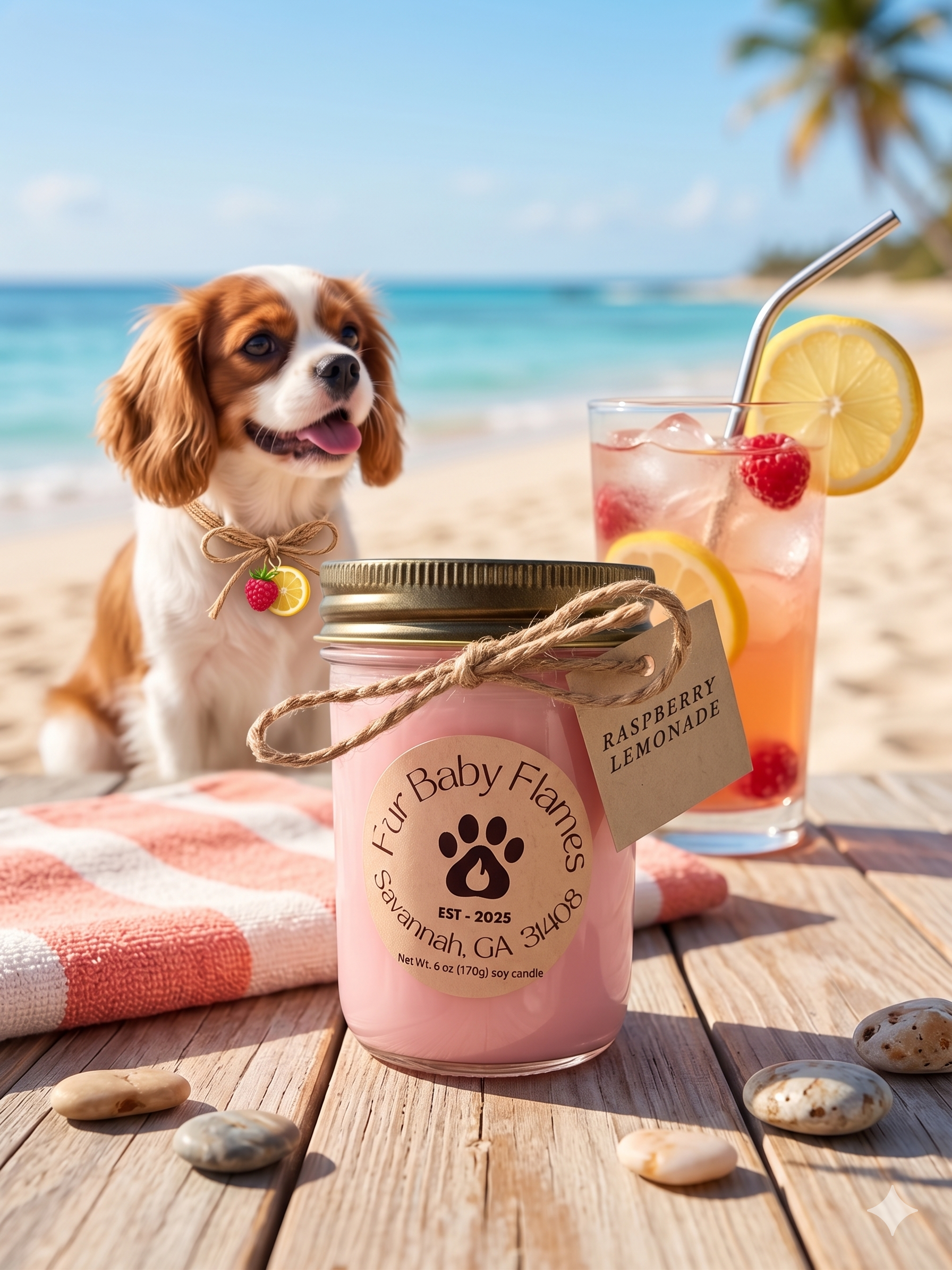Raspberry Lemonade | 6 oz. (170 g) Soy Candle