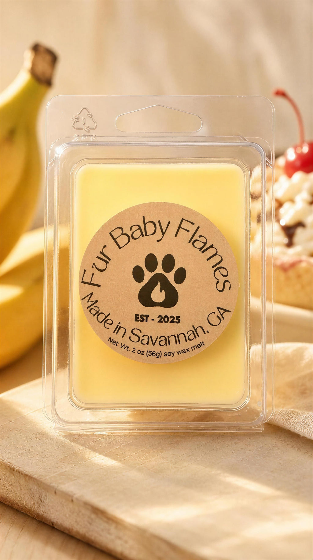 Banana Split Soy Wax Melts | 2 oz (6 Pieces)