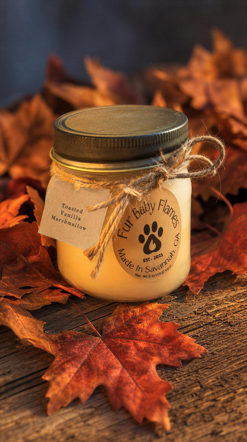 Toasted Vanilla Marshmallow Handcrafted Soy Candle | 6 oz