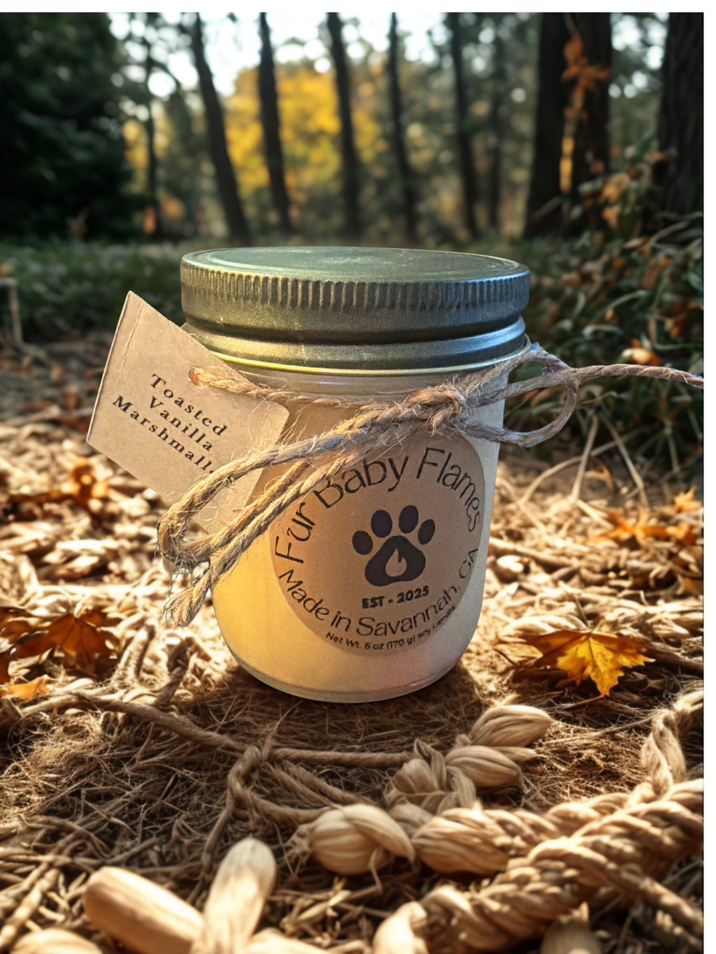 Toasted Vanilla Marshmallow Handcrafted Soy Candle | 6 oz