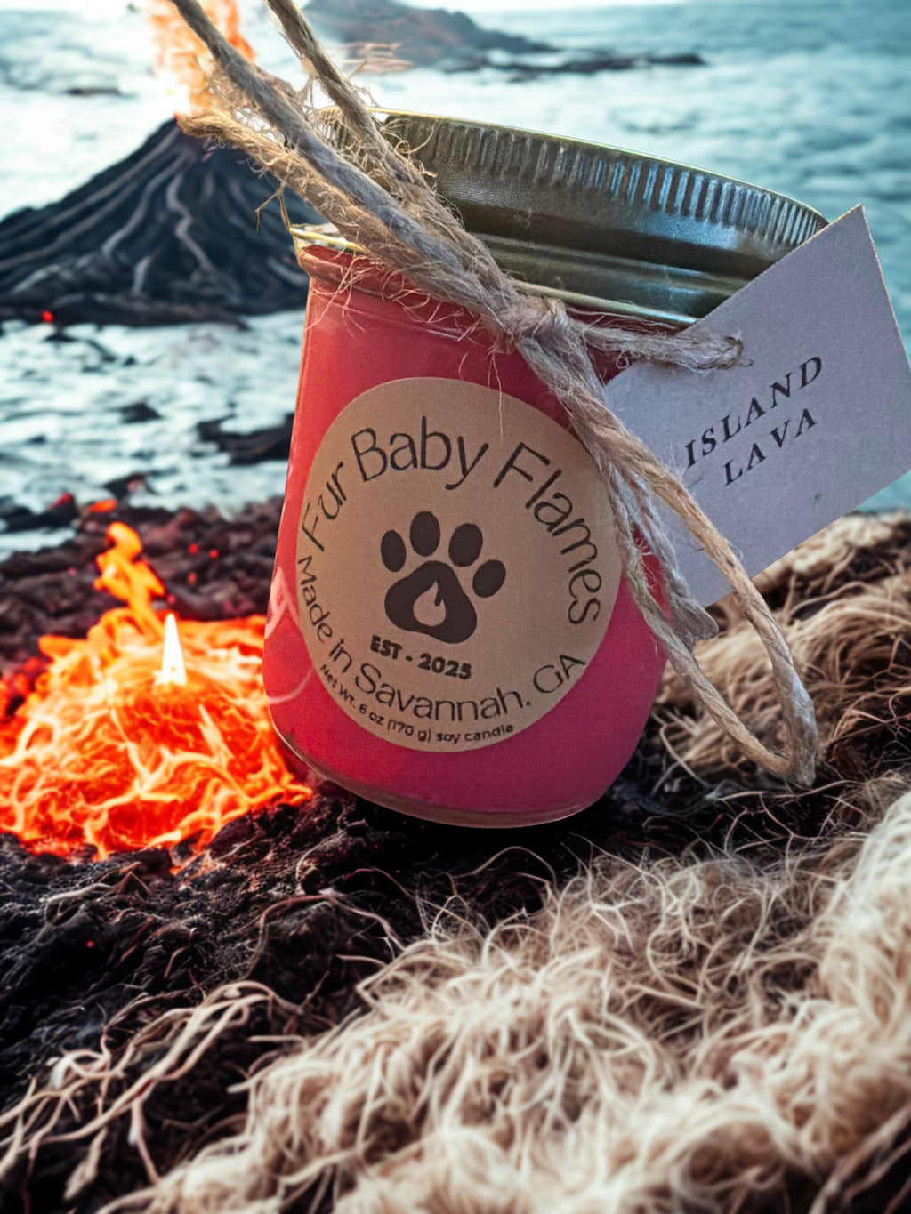 Island Volcano Handcrafted Soy Candle | 6 oz
