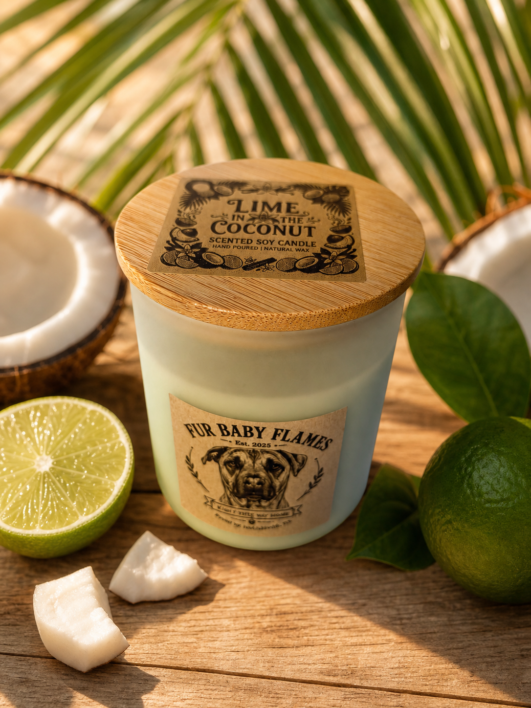 Lime in the Coconut Handcrafted Soy Candle | 7 oz (200g)