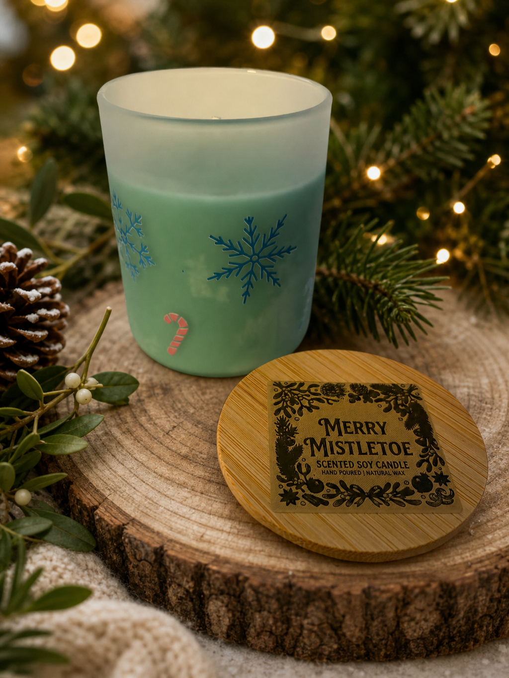 Merry Mistletoe Soy Candle | 7 oz (200g) or 8 oz (227g)