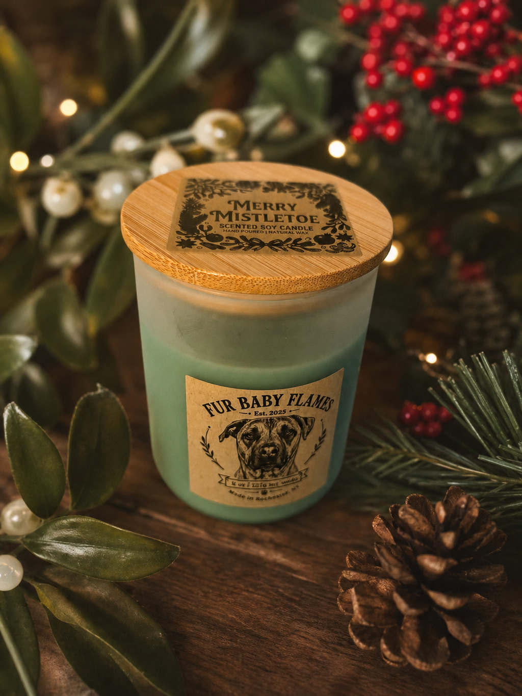 Merry Mistletoe Soy Candle | 7 oz (200g) or 8 oz (227g)