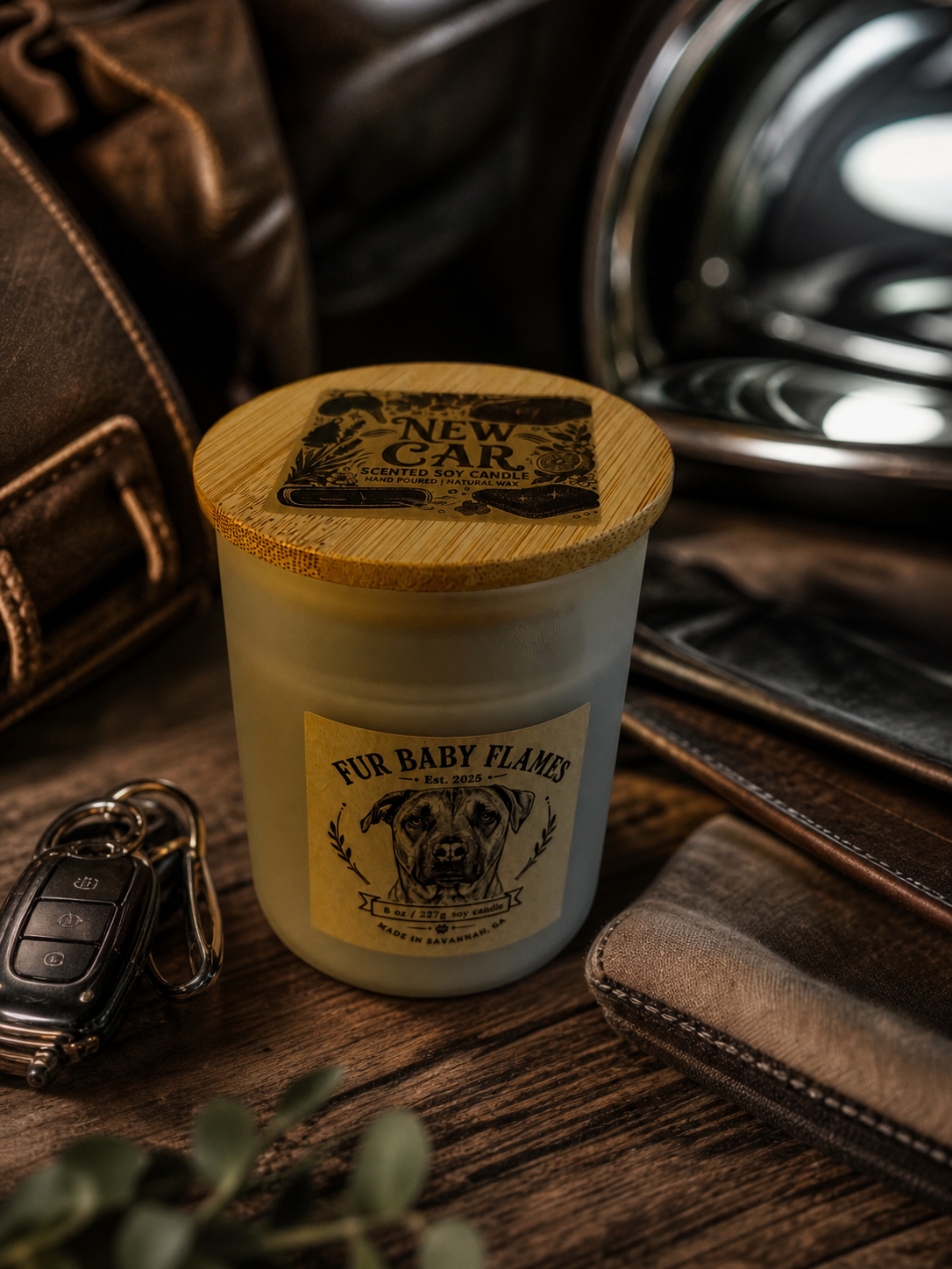 New Car Handcrafted Soy Candle | 8 oz (227g)
