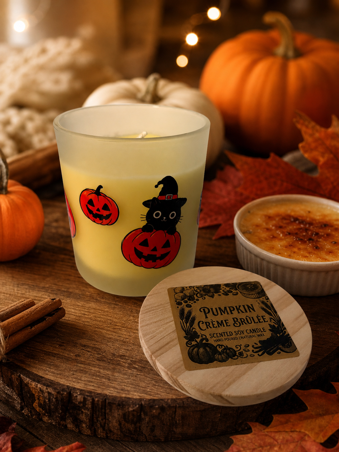 Pumpkin Crème Brûlée Soy Candle | 7 oz (200g) or 8 oz (227g)
