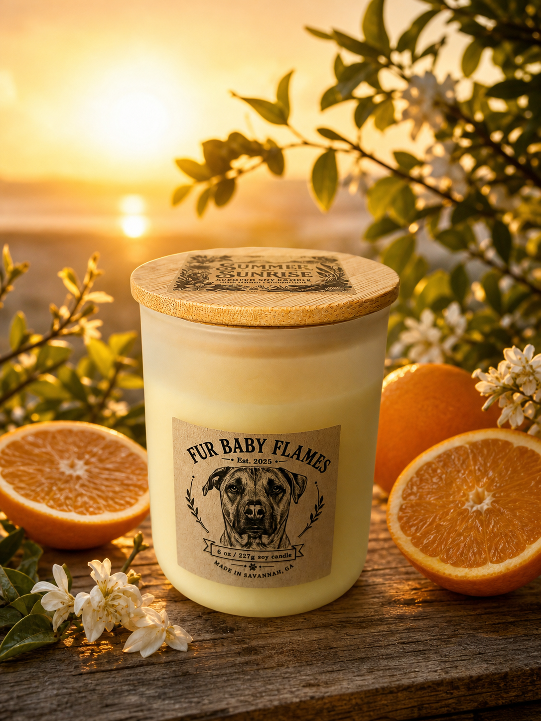 Summer Sunrise Handcrafted Soy Candle | 8 oz (227g)