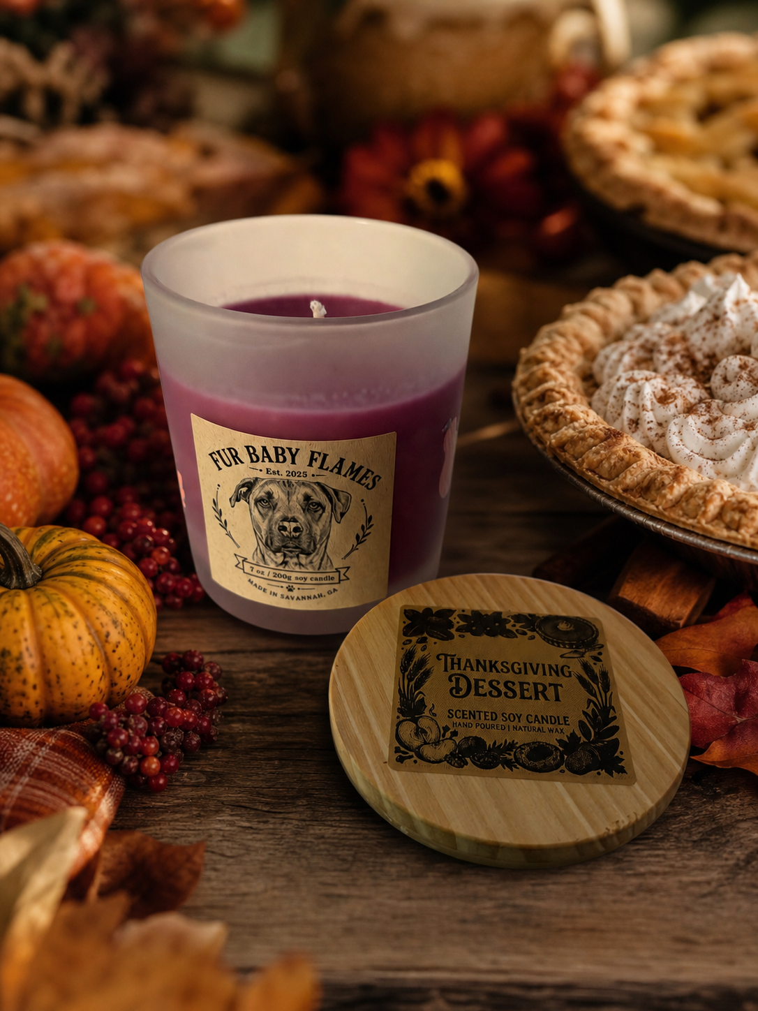 Thanksgiving Dessert Soy Candle | 7 oz (200g) or 8 oz (227g)