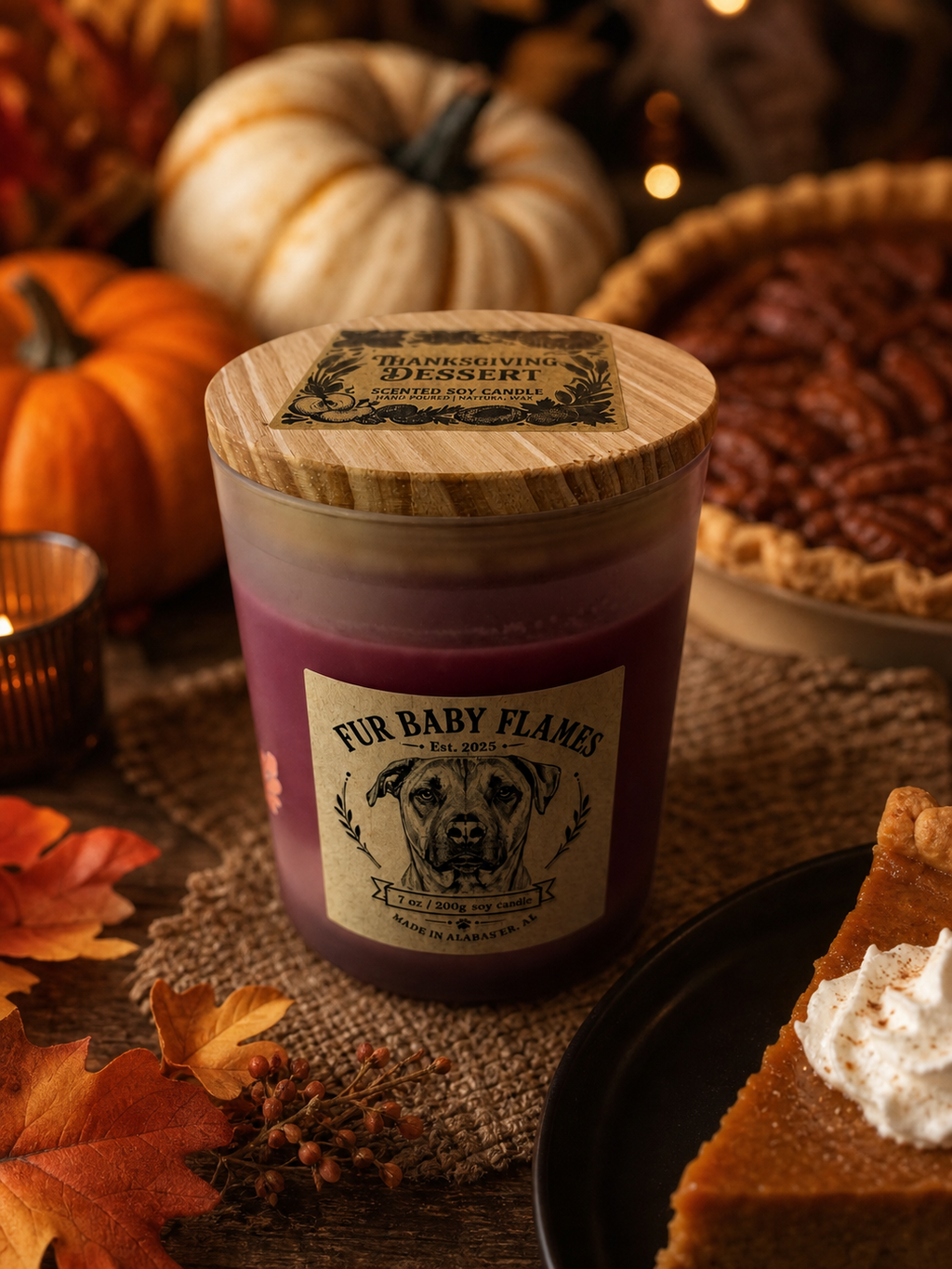 Thanksgiving Dessert Soy Candle | 7 oz (200g) or 8 oz (227g)