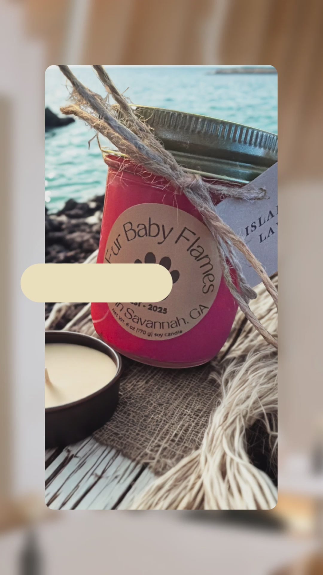 Island Volcano Handcrafted Soy Candle | 6 oz